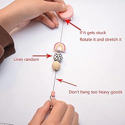 Lantintop Silicone Bead Retractable Badge Holders