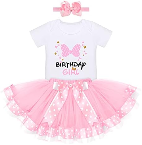 Amazon.com: Laqualle Toddler Kids Baby Girls Birthday Mickey Princess  Outfits Polka Dots Bubble Tulle Tutu dress clothes set 1-6T: Clothing,  Shoes & Jewelry