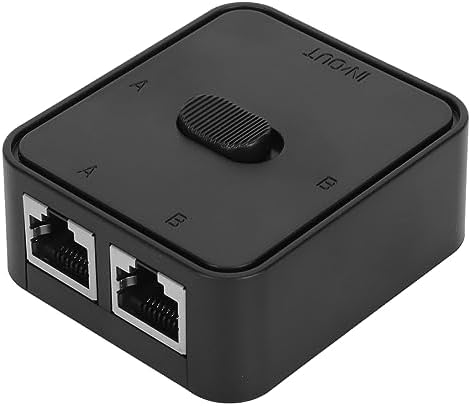 Switch Di Rete Meccanico A 2 Porte RJ45 Gigabit - Selettore 1 In 2 / 2 In 1, Plug And Play, Nessuna Alimentazione - 4