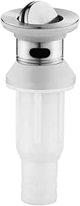 Tapones de Desagüe Lavabo Válvula con Rebosadero Tapa Giratoria para