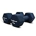 Fitness Republic 20LB Neoprene Workout Dumbbells Set of 2 - Non Slip, Anti Roll Exercise & Fitness Dumbbells - Hex Shaped Hand weights for Men & Women - Ideal for Home and Gyms training