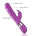 GSPY Vibrating G Spot Rabbit Vibrator, Rechargeable Dildo- Adult Sex Toys Clitoris Stimulator for Women