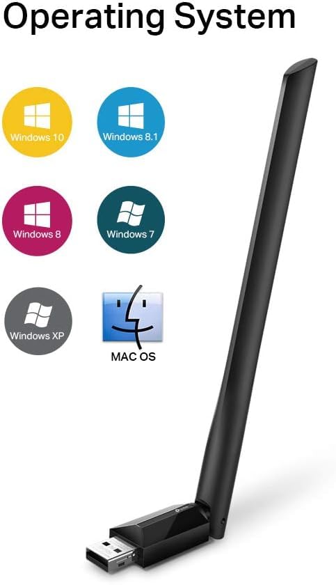 Tp-Link Archer T2U Plus Wifi Dongle Packaging And Contents Including Usb Extension Cable