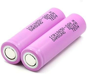 2PCS ICR18650-26HM 2600mAh 3.6v Plate Head Rechargeable Li-ion Battery