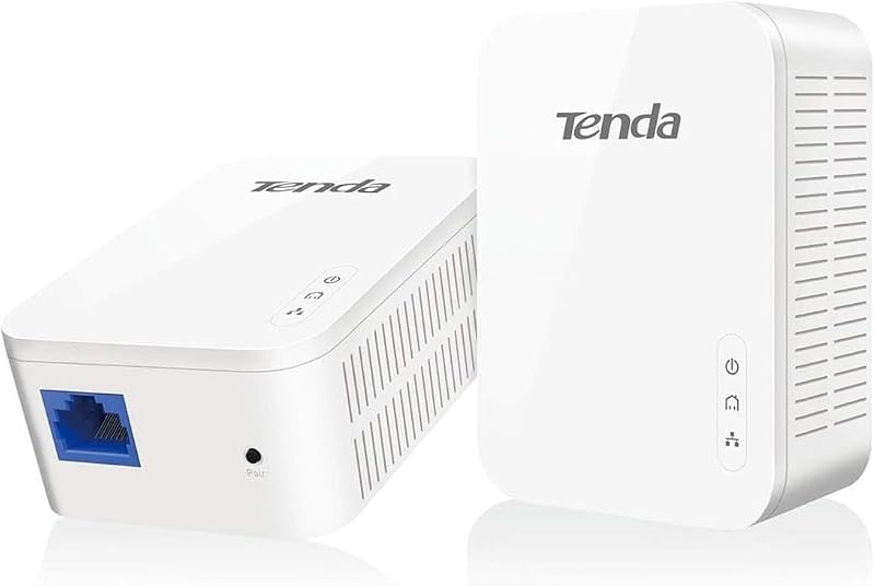 Adaptadores de comunicação tenda ph3 powerline - plc, adaptador de rede gigabit ethernet powerline (1000 mbps, economia de energia, plug and play, 2 peças)