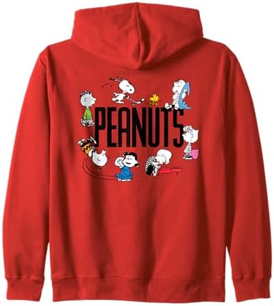 Amazon.com: Snoopy & Woodstock Riding Bike Zip Hoodie : Clothing