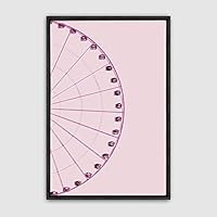 Framed Canvas Wall Art Minimalistic Painting Canvas Prints Home Artwork Decoration for Living Room,Bedroom - 16x24 inches