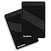 Alban Credit Card Holder Stick on Cell Phone Wallet RFID Blocking with Finger Strap 2 Pack (Black Right Hand)