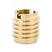 EZ Lok 400-624, 3/8-24 Insert for Hard Wood, Brass, Lot of 10
