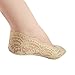 Habiter Women Anti-Slip Lace Sock with Silicone Heel Grip, Ankle Socks,3 Pairs One size Fits US Women Shoe size 5.5-8.5.