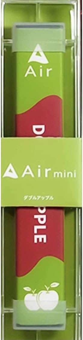 Amazon 持ち運びシーシャ 電子タバコ Air Mini ダブルアップル味 1本 ニコチンなし 300回使用可能 使い捨て ベイプ Vape ノーブランド品 電子たばこ