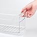iDesign Stackable Plastic Pantry Bin with Handles for Cabinets or Fridge, Clear, Made in USA