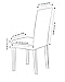 DyFun Jacquard Spandex Stretch Dining Room Chair Slipcovers (2, Blue)