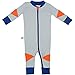 Papallou Boys Lion Print, 100% Soft Cotton, 1 Piece, Pajama Sleeper, Jumsuit (Size 3-24M).