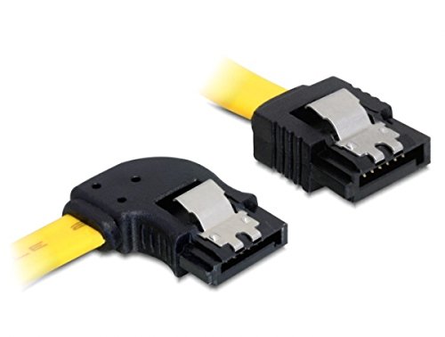 DeLOCK Right-Angled Cable SATA/6GB/s yellow 0,3 m