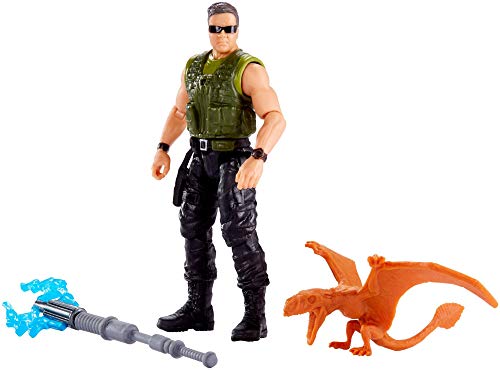 Jurassic World FMM04 Basis Figur Dschungel-Söldner & Dimorphodon