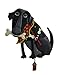 Allen Designs Parker The Dog Black Pendulum Wall Clock 13 in.