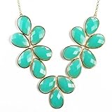 Jane Stone Bubble Bib Necklace Statement Necklace Chunky Necklace (Fn0621)