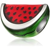 Cherityne Watermelon Slice Charm Bead for Charms Bracelets