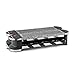 KLARSTEIN Tenderloin 100 Raclette Grill • For 8 Persons • 1200 Watts • Innovative 360° Base Station • Free Positioning of the Two Grill Halves • 2 Stone Plates • Natural Stone Slabs
