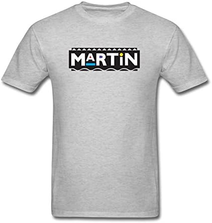 SAMJOSY Men's Martin Lawrence Art Logo T-shirt Size S Grey