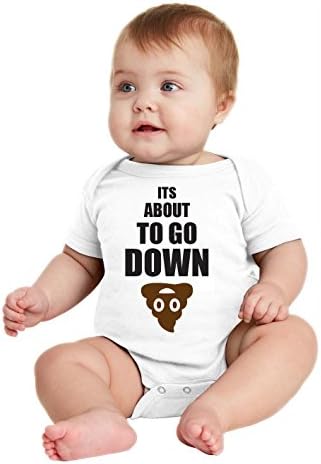 Bad News Baby Its About to Go Down - Funny Infant Onesies, New Born Baby Gifts (12 Months)