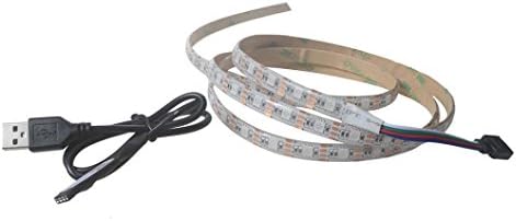 Belloc LED Light Strip - 5V 5050 9-30SMD/30-100CM RGB TV LED Strip Lights - Waterproof LED Tape USB Light Strips BT 4.0 Control for TV Computer PC Bar Party DJ Music Decor (30cm, 9 lights, 1.41)