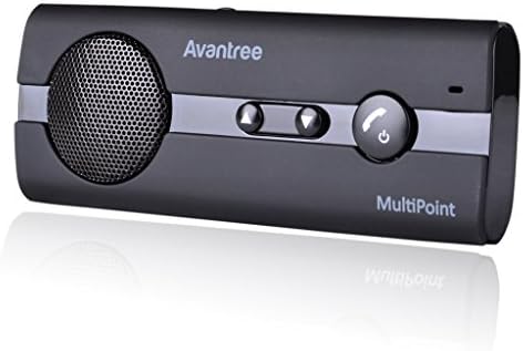 Avantree 10Bp Bluetooth Car Kit Sun Visor Installing and Echo and Noise Cancellation Technology Multi-Function