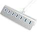 Sabrent Premium 7 Port Aluminum USB 3.0 Hub with 5V/4A Power Adapter (30