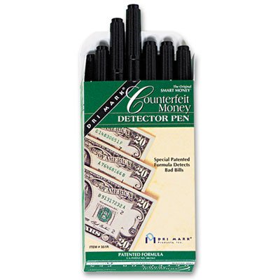 Smart Money Counterfeit Bill Detector Pen for Use w/U.S. Currency, Dozen, Sold as 2 Dozen