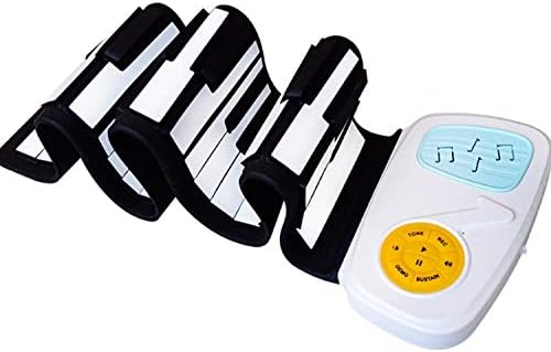 Portable Piano- 49 Keys USB Color Flexible Roll Up Piano Silicone Rubber Keyboard Suitable for Children