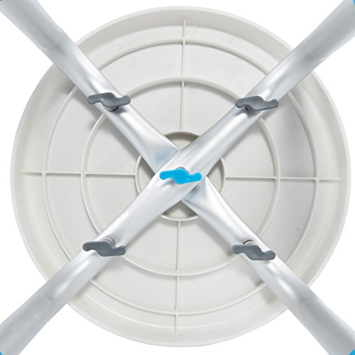 Medical Tool-Free Assembly Adjustable Swivel Shower Stool Seat Bench with Anti-Slip Rubber Tips for Safety and Stability