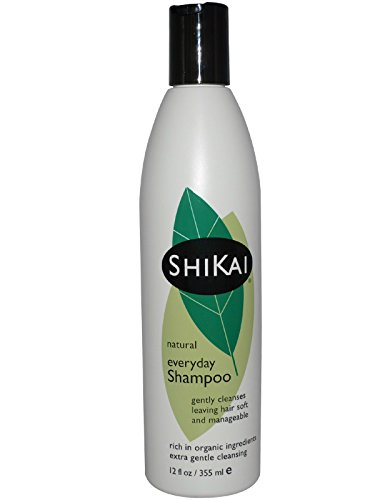 Shikai - Natural Everyday Cleansing Shampoo, Plant-Based, Non-Soap, Non-Detergent, Gently Cleanses Leaving Hair Soft and Manageable (Unscented, 12 Ounces)