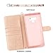 Galaxy Note 9 Case, Hocase PU Leather Full Body Protective Case with Credit Card Holders, Wrist Strap, Magnetic Closure for Samsung Galaxy Note 9 (2018) SM-N960 - Peony/Rose Gold