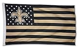 WHGJ NFL New Orleans Saints 3X5 FT USA Double Side Flag Sports Banner Indoor and Outdoor