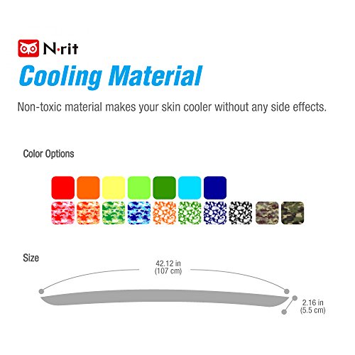 Eutuxia New 2019 Cooling Scarf. Wrap a Soaked Tie Around Neck or Head to Instantly Chill Out. Crystal Polymer Technology Keeps Cool & Reusable. Great for Summer, Outdoor Activities & Sports. [Orange] - Thumbnail 7