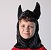 Kids Black & Red Bat & Spider Reversible Hood