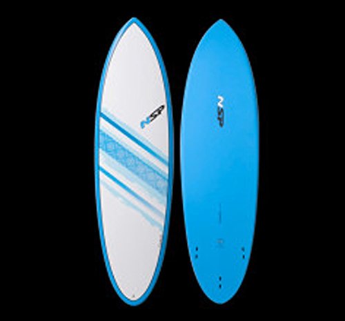 NSP Elements Hybrid 6'0 x 20 1/2 x 2 1/2 35L Funboard - Blue (Fins Included)