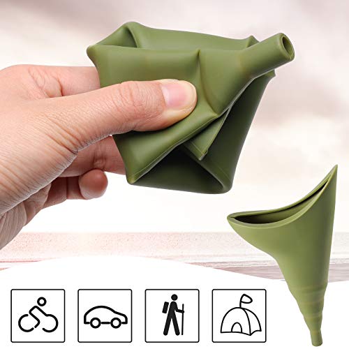 SallyFashion 2PCS Female Urination Devices, Women Pee Cup Standing Up, Portable Urinal for Women Camping, Hiking, Outdoor Activities