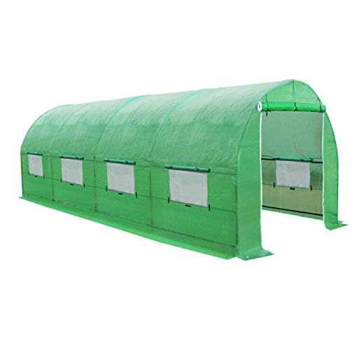 BenefitUSA Larger Hot Green House 20'X10'X7' Walk in Outdoor Plant Gardening Greenhouse