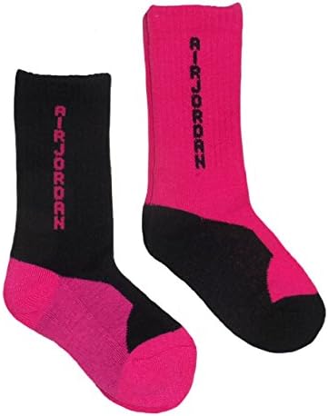 Air Jordan Little Girls' 2-Pair High Crew Socks (Small)