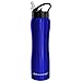 Hydracentials Insulated Stainless Steel Metal Water Bottle with Straw Lid - Vacuum Insulated Water Bottles, Keeps Hot and Cold - Sports Canteen Bottle (Cobalt, 25oz)