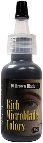 Rich Microblade Cosmetic Permanent Brow Makeup BROWN BLACK 1/4oz 0.25oz Tattoo Ink Color Skin Pigment Bottle