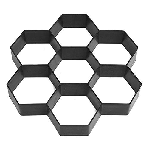 Mikolot Stone Mold - Plastic DIY Path Maker Brick Mold Concrete Molds for Stepping Stones Garden Pavement Mold (Honeycomb)