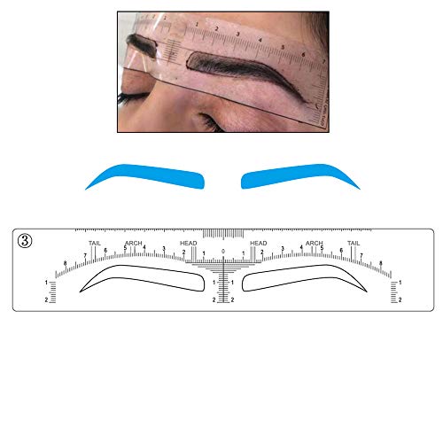 Eyebrow Stencils Microblading Mapping Ruler Stick on Sticker Eyebrow ...