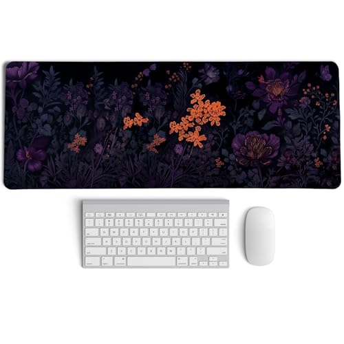 PaJiaNi Gothic Floral Butterfly Desk Mat