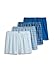 Jockey Men's Underwear Classic Full Cut Boxer - 4 Pack, horizon ink blue, M