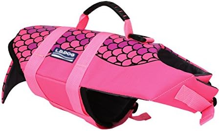 Dog Life Jacket, colorofthewind Adjustable Pet Floatation Vest Buoyancy Aid with Rescue Handle for Small Medium Large Dog