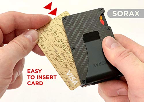 Carbon Fiber Wallet - Minimalist Wallet - Metal Wallet - RFID Blocking Slim Wallet - Credit Card Holder for Men - RFID Wallets