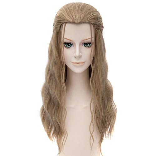 Marvel'S The Avengers Thor Donar Long Blonde Curly Cosplay Wig Synthetic Hair